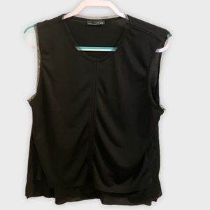 Zara Sleeveless top w/ mesh border, L